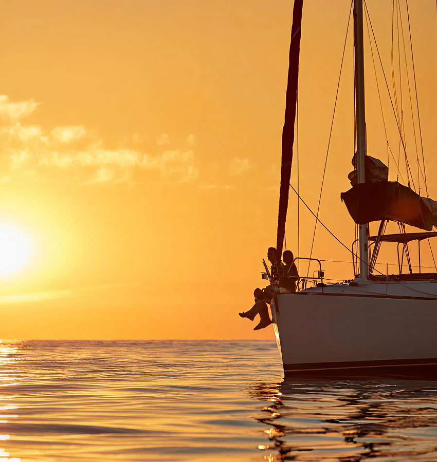 sunset vilamoura yatch-boat